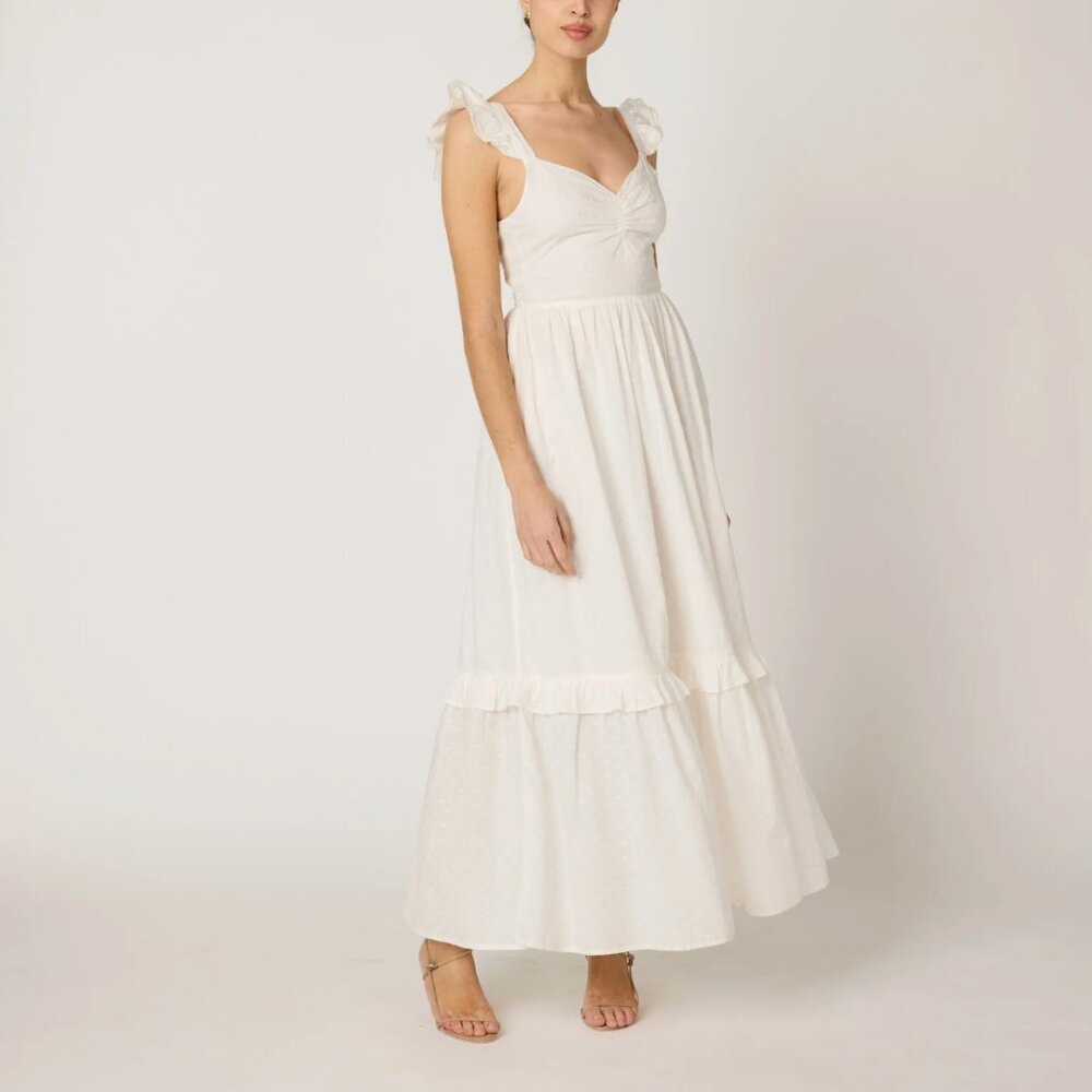 NWT Cleobella Nica Maxi Dress in Ivory Size XS